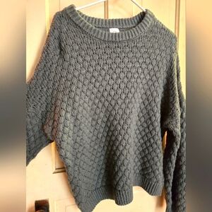 Textured Green Sweater
